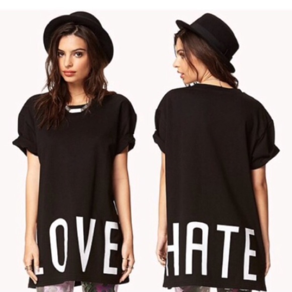 Forever 21 love/hate Top